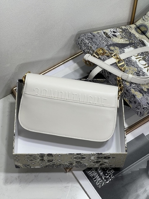Таможня микро- Montaigne 30 сумки дам Dior белая кожаная