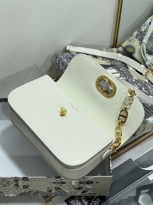Таможня микро- Montaigne 30 сумки дам Dior белая кожаная