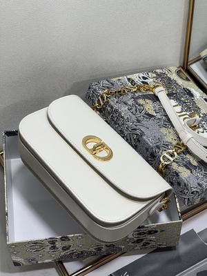 Таможня микро- Montaigne 30 сумки дам Dior белая кожаная