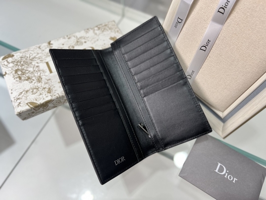 Диамант бумажника выбитых вертикальных людей Кристиан Dior CD застегнул на молнию