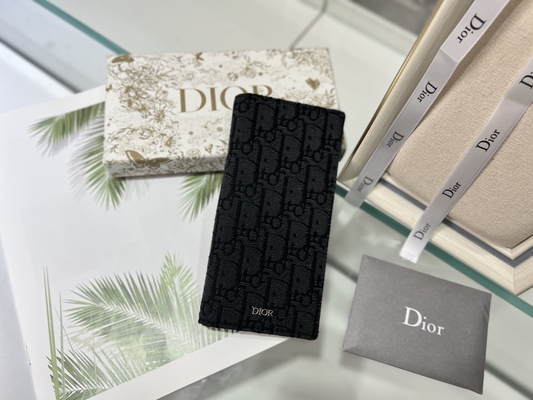 Диамант бумажника выбитых вертикальных людей Кристиан Dior CD застегнул на молнию