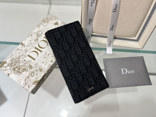 Диамант бумажника выбитых вертикальных людей Кристиан Dior CD застегнул на молнию