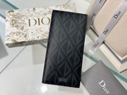 Диамант бумажника выбитых вертикальных людей Кристиан Dior CD застегнул на молнию