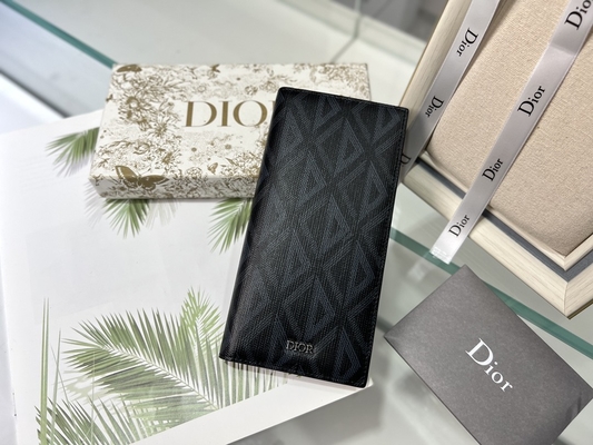 Диамант бумажника выбитых вертикальных людей Кристиан Dior CD застегнул на молнию