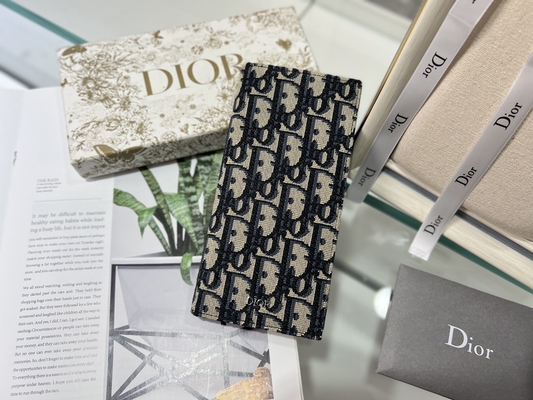 Диамант бумажника выбитых вертикальных людей Кристиан Dior CD застегнул на молнию