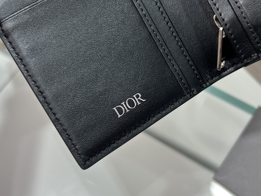 Диамант бумажника выбитых вертикальных людей Кристиан Dior CD застегнул на молнию