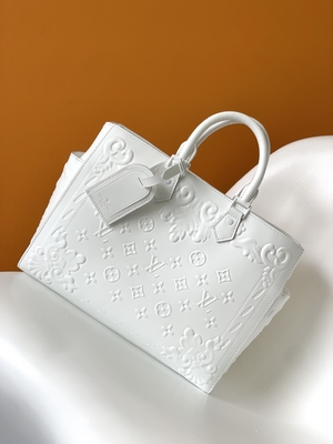 Белый вензель Preloved клеймил сумку Louis Vuitton Sac Plat Tote