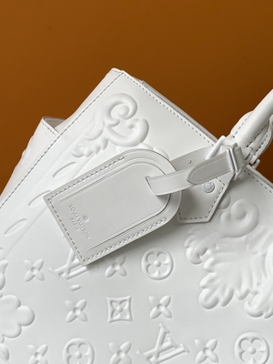 Белый вензель Preloved клеймил сумку Louis Vuitton Sac Plat Tote
