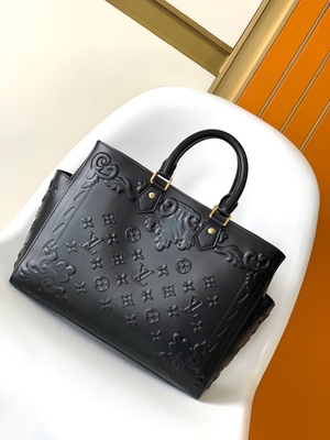Белый вензель Preloved клеймил сумку Louis Vuitton Sac Plat Tote