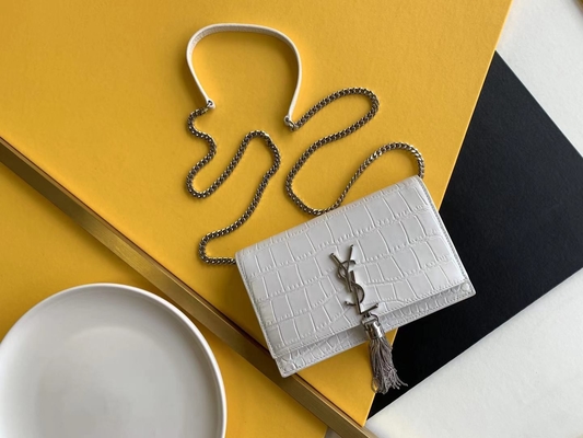 Закрытие молнии Woc среднего Tassel красное YVES ST LAURENT St Laurent Kate