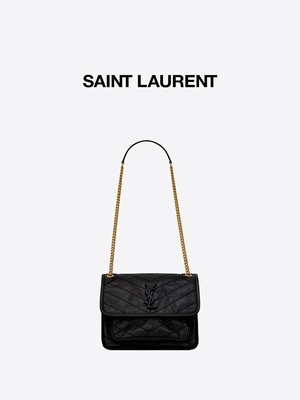 Кожаный WOC ручки YVES ST LAURENT клеймил сумку DND1N 1000 NIKI посыльного