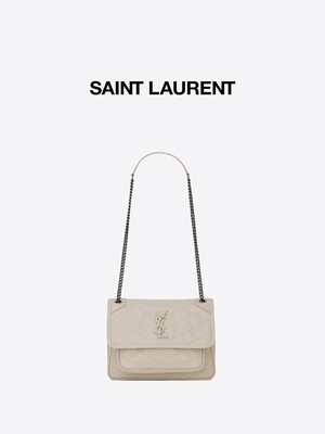 Кожаный WOC ручки YVES ST LAURENT клеймил сумку DND1N 1000 NIKI посыльного