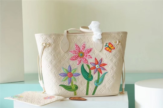 Партия клеймила дам вензелем Empreinte Neverfull MM сумки с Marquetry цветка