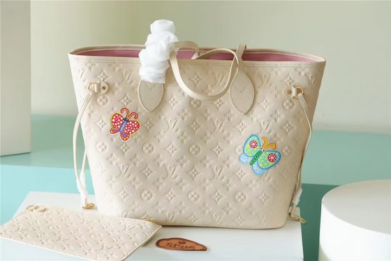 Партия клеймила дам вензелем Empreinte Neverfull MM сумки с Marquetry цветка