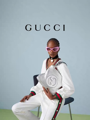 Дамы сумки Tote Gucci Blondie небольшие роскошные серебряные белые заклеймленные сумка