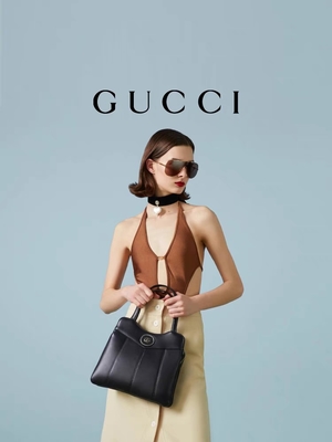 Кожаный тон Gucci палладиума Tote мини классические силуэты