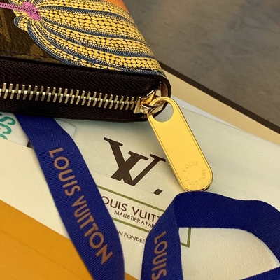 Unisex кожа сотрудничества Damier бумажника вензеля LV Сара холста