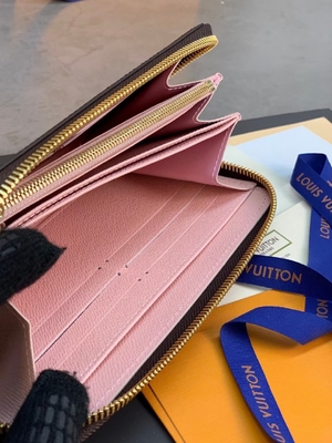 Unisex кожа сотрудничества Damier бумажника вензеля LV Сара холста