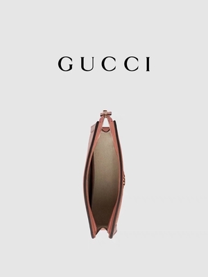 Мешок муфты Ophidia Gucci мини холста пинка кожаный с закрытием застежка-молнии
