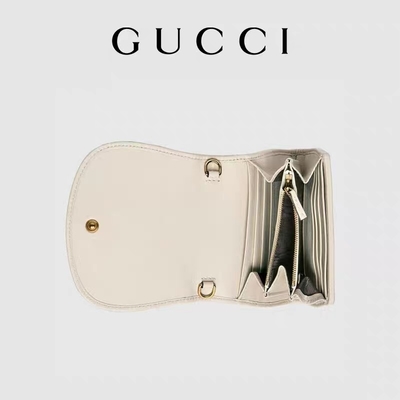 Белая кожаная таможня клеймила сумки средней сумкой Blondie Gucci