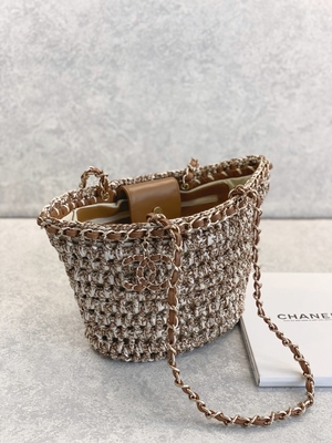Cusomised клеймило PU сумки рафии соломы сумки 22P Chanel посыльного
