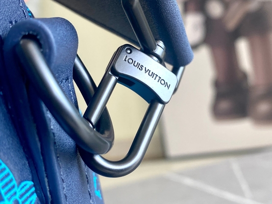 Сумки Keepall BANDOULIÈRE 50 голубые Бостон сумки больших заклеймленных людей