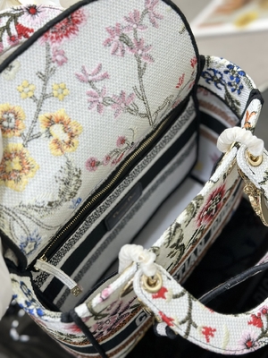 Multicolor сумки Dior Petites Fleurs изготовленные на заказ заклеймленные средняя сумка d Lite
