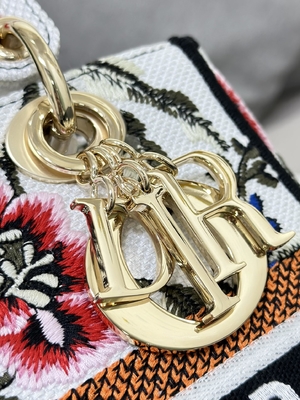 Multicolor сумки Dior Petites Fleurs изготовленные на заказ заклеймленные средняя сумка d Lite